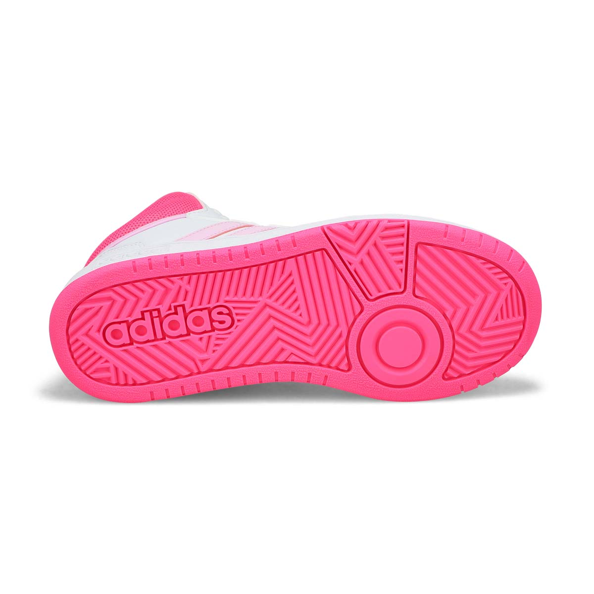 Girls' Hoops Mid 3.0 K Sneaker - White/Pink