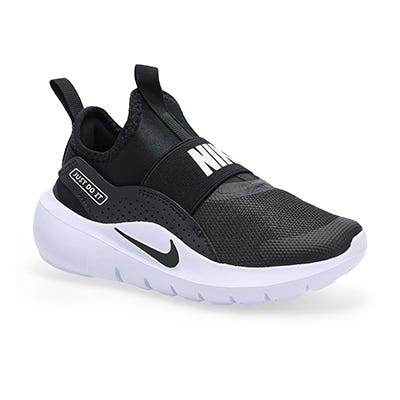 Kds Flex Runner 4 PS Pull On Sneaker - Black/White
