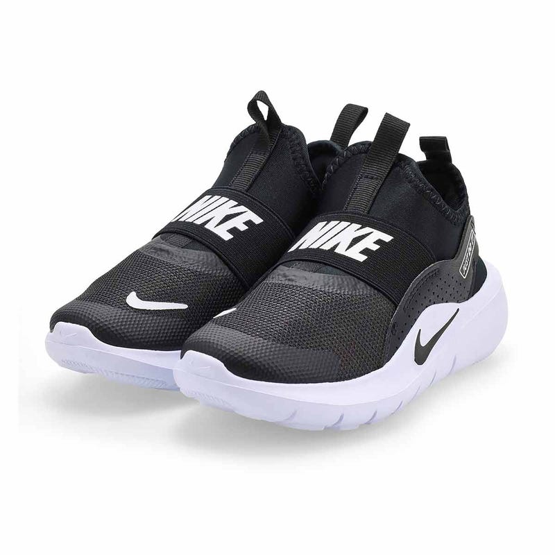 Kids'  Flex Runner 4 PS Pull On Sneaker - Black/White