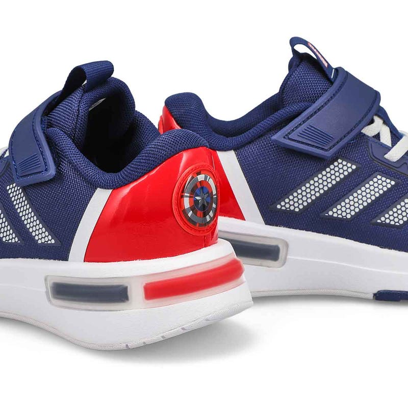 Kids' Marvel Cap Racer EL K Sneaker - Blue/ White