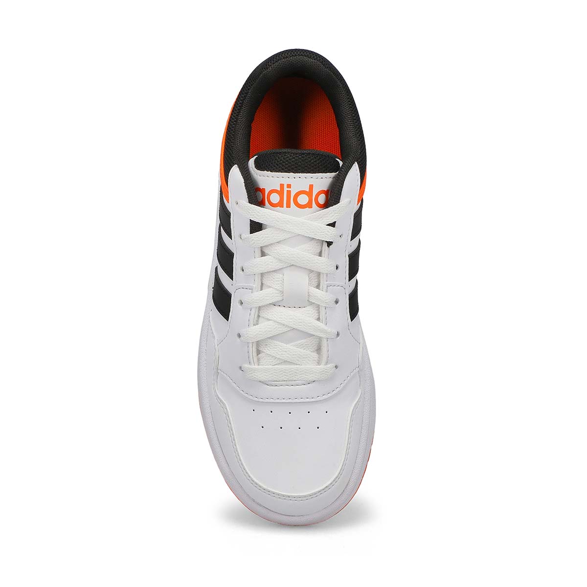 Kds' Hoops 3.0 K Sneaker - White/Black/Orange