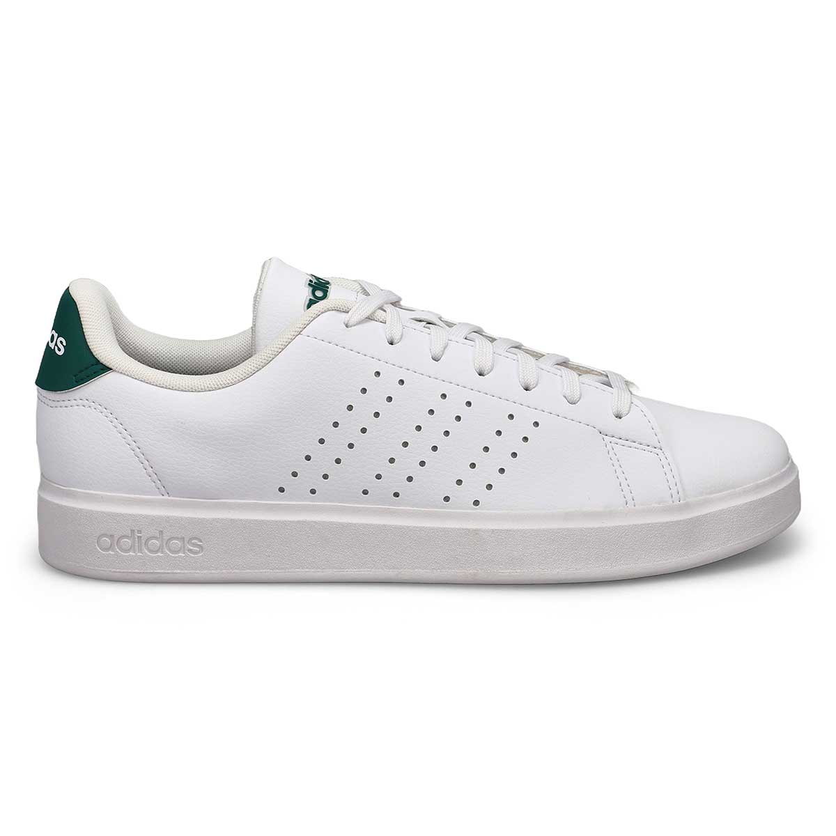 Men's Advantage 2.0 Lace Up Sneaker - White/Core Black/Collegiate Green