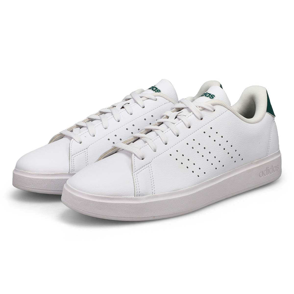 Men's Advantage 2.0 Lace Up Sneaker - White/Core Black/Collegiate Green