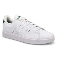 Men's Advantage 2.0 Lace Up Sneaker - White/Core Black/Collegiate Green