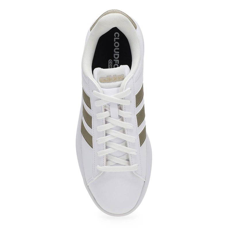 Women's Grand Court 3.0 Lace Up Sneaker - White/Metallic