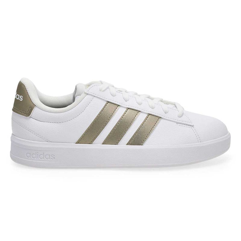 Women's Grand Court 3.0 Lace Up Sneaker - White/Metallic