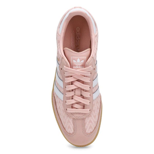 Women's  Samba OG Lace Up Sneaker -Sandy Pink/White/Gold