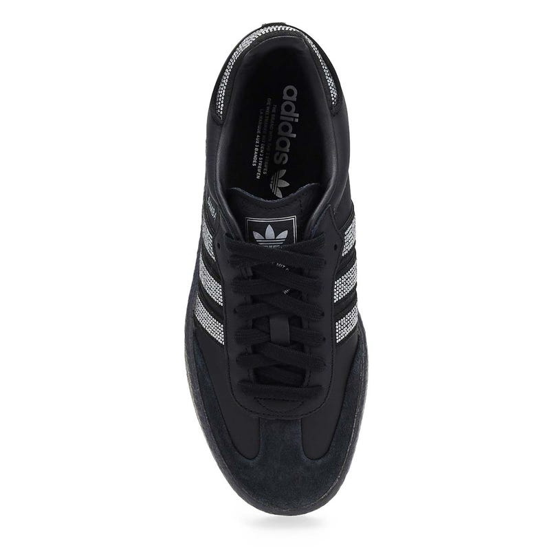 Chaussures lacées Sambae pour femmes - Noir/Bleu métallisé/Blanc gomme