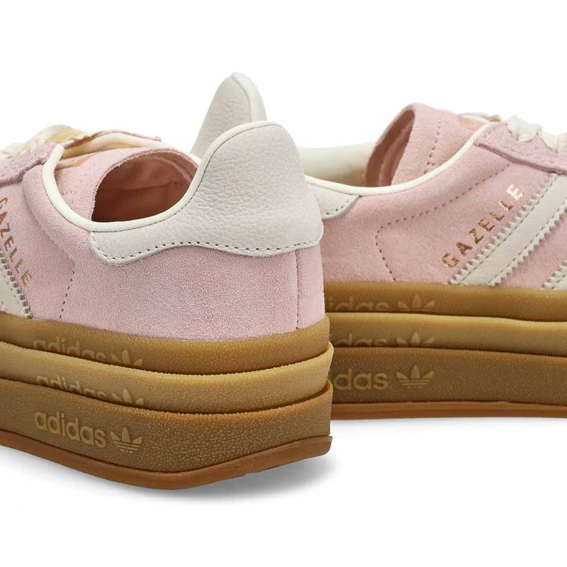 Women's  Gazelle Bold Platform Sneaker - Pink/Off White/Copper Metallic