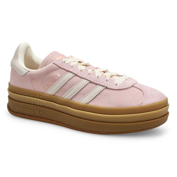 Women's  Gazelle Bold Platform Sneaker - Pink/Off White/Copper Metallic