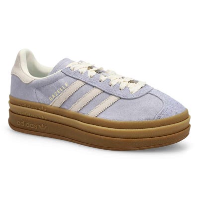 Lds Gazelle Bold Platform Sneaker - Crystal Sky/Pearl/Gold Metallic