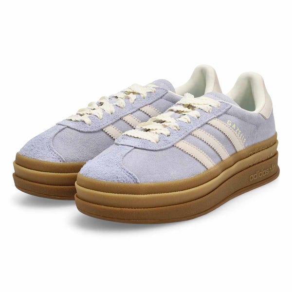 Women's Gazelle Bold Platform Sneaker - Crystal Sky/Pearl/Gold Metallic