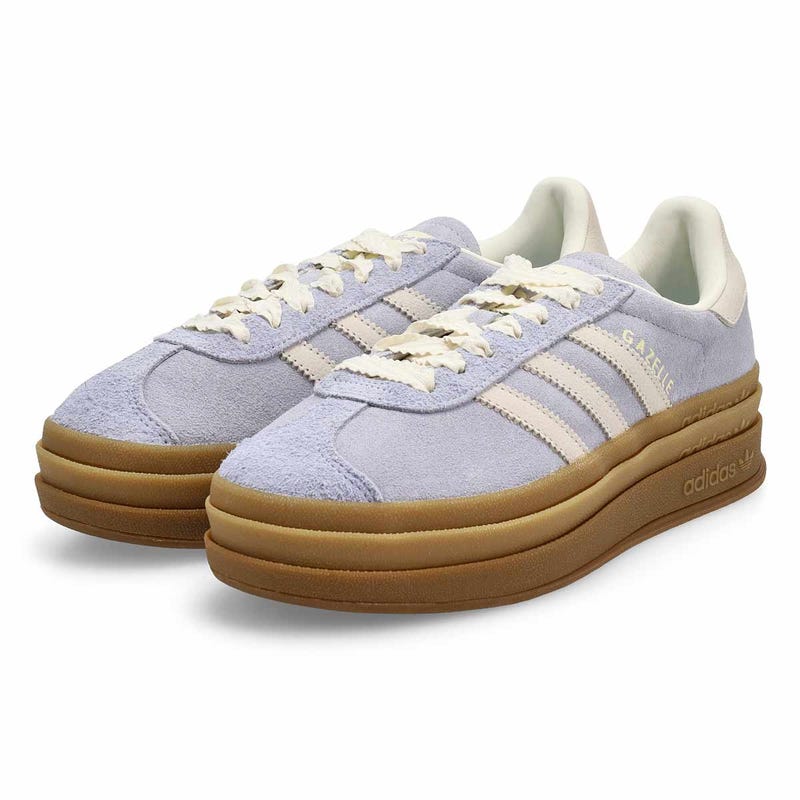Women's Gazelle Bold Platform Sneaker - Crystal Sky/Pearl/Gold Metallic