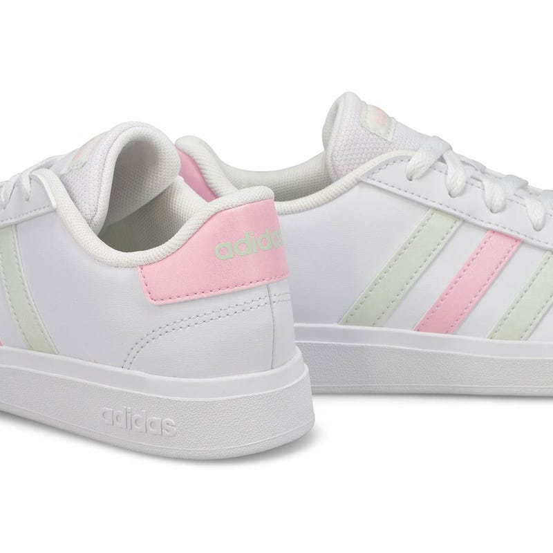 Baskets GRAND COURT 2.0 K, blanc/jade/rose, filles
