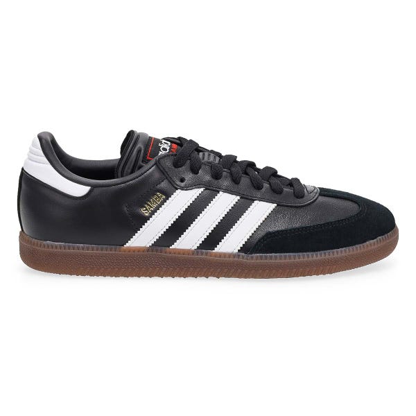 Espadrille à lacets unisexe Samba - Noir/Blanc/Rouge vif