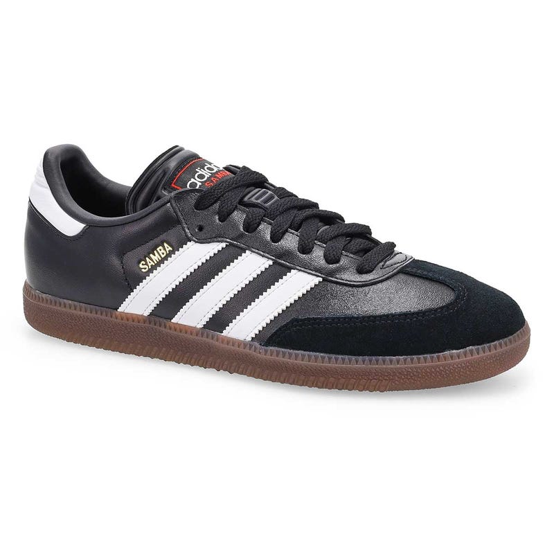 Espadrille à lacets unisexe Samba - Noir/Blanc/Rouge vif
