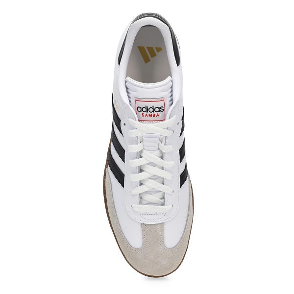 Espadrille unisexe à lacets Samba - Blanc/Noir