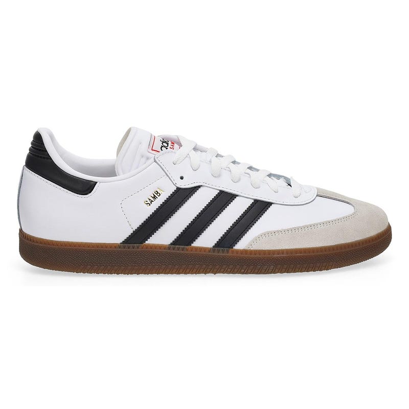 Unisex Samba Lace Up Sneaker - White/Black