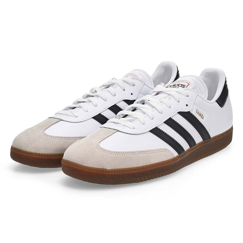 Unisex Samba Lace Up Sneaker - White/Black