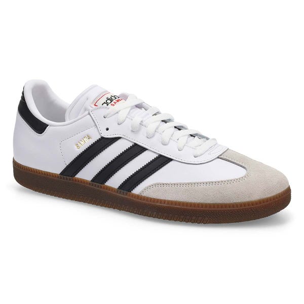 Espadrille unisexe à lacets Samba - Blanc/Noir