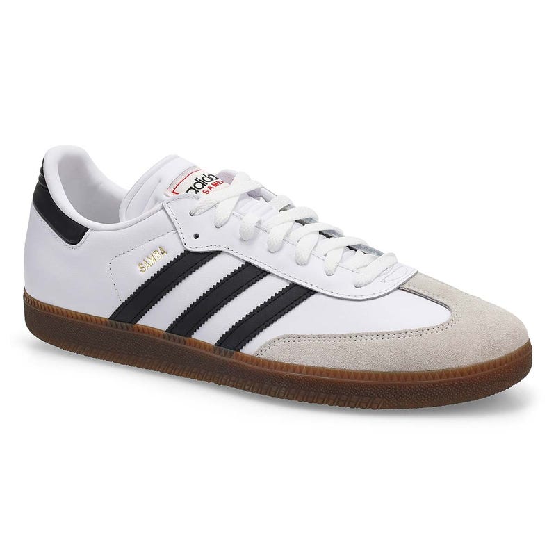 Espadrille unisexe à lacets Samba - Blanc/Noir