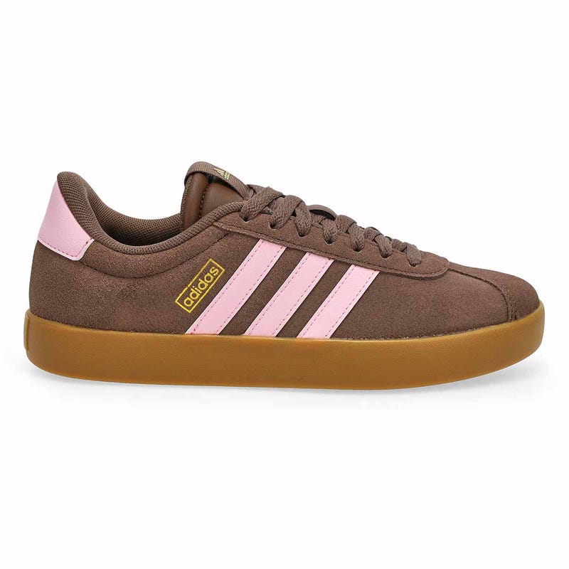 Women's VL Court 3.0 Lace Up Sneaker - Earth Strata/Clear Pink/Gold Metallic