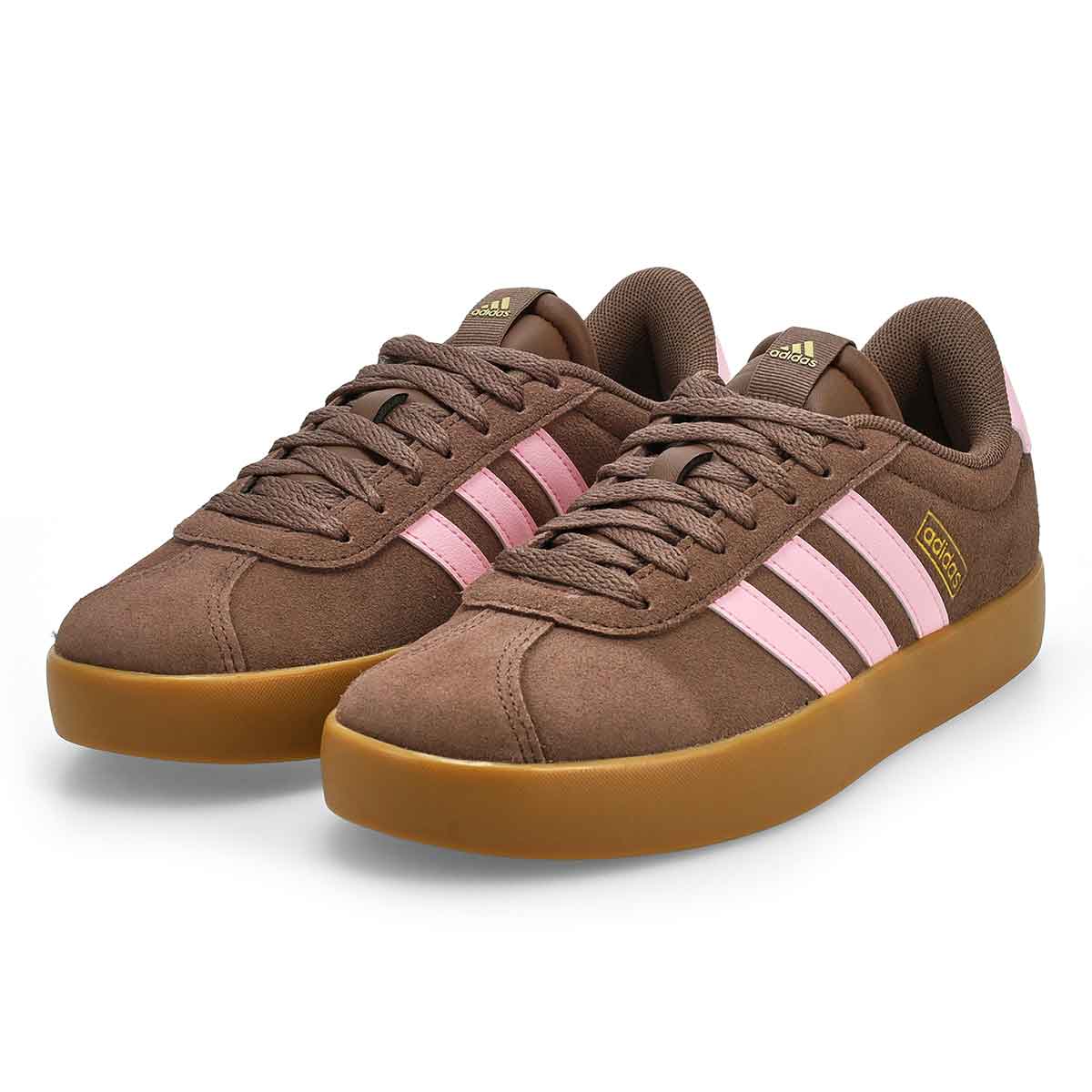 Baskets à lacets VL COURT 3.0, terre/rose clair/or métallique, femmes