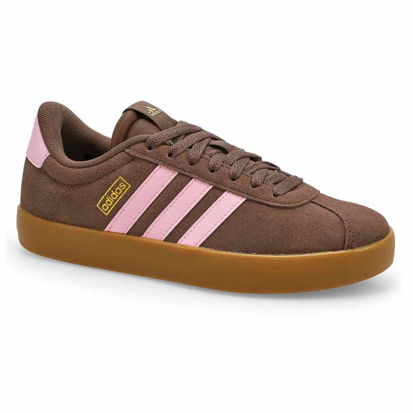 Women's VL Court 3.0 Lace Up Sneaker - Earth Strata/Clear Pink/Gold Metallic