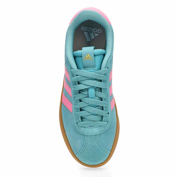 Women's  VL Court 3.0 Lace Up Sneaker - Mint Ton/Bliss Pink/Gold Metallic