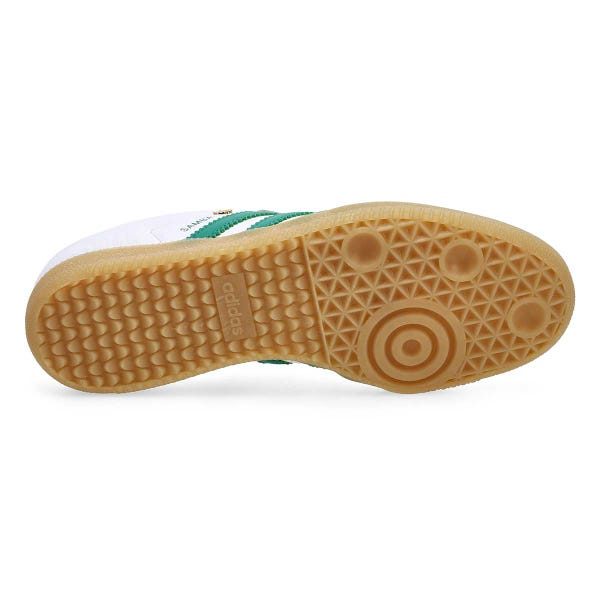 Women's Samba OG Lace Up Sneaker -White/Bold Green/Green