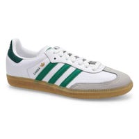 Women's Samba OG Lace Up Sneaker -White/Bold Green/Green