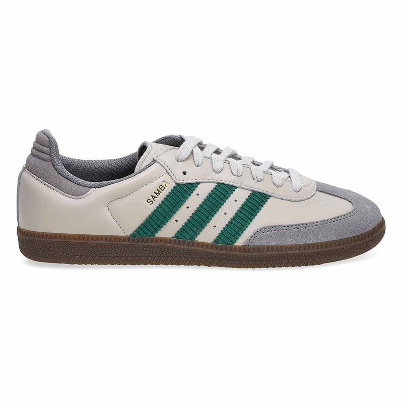 Men's Samba OG Lace Up Sneaker - Grey One/Collegiate Green/Gum5
