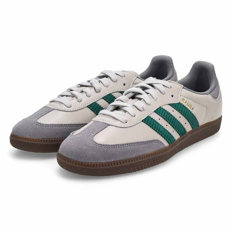 Men's Samba OG Lace Up Sneaker - Grey One/Collegiate Green/Gum5