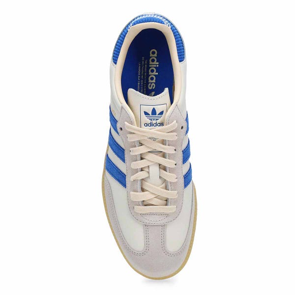 Men's Samba OG Lace Up Sneaker - Cloud White/Blue/Gum3