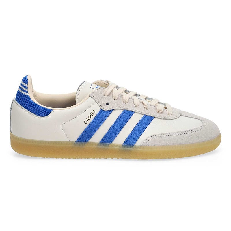 Men's Samba OG Lace Up Sneaker - Cloud White/Blue/Gum3