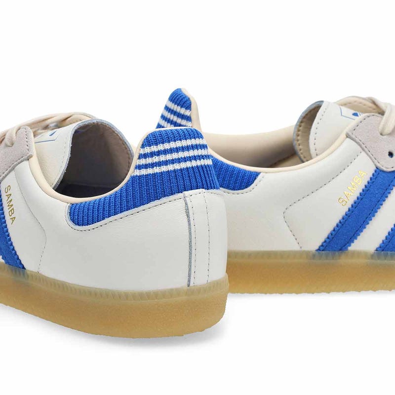 Men's Samba OG Lace Up Sneaker - Cloud White/Blue/Gum3