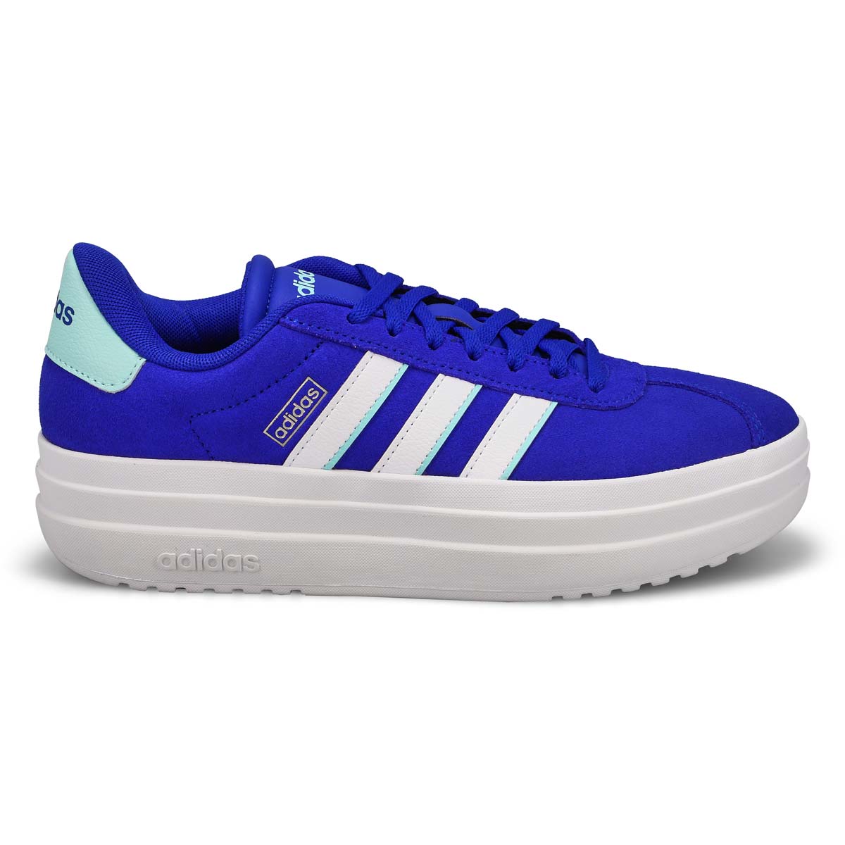 Women's  VL Court Bold Lace Up Sneaker - Lucid Blue/White/Semi Flash Aqua