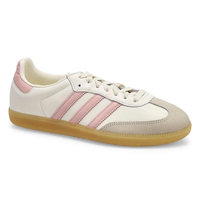 Lds Samba OG Lace Up Sneaker - Off White/Sandy Pink/Gum3