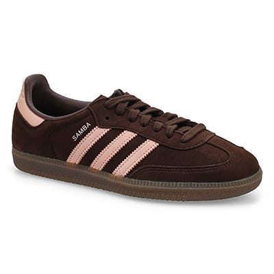 Lds Samba OG Lace Up Sneaker - Aurora Coffee/Sandy Pink/Flower White