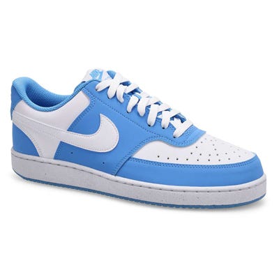 Mns Court Version Lo V2 Lace Up Sneaker - Univ Blue/White