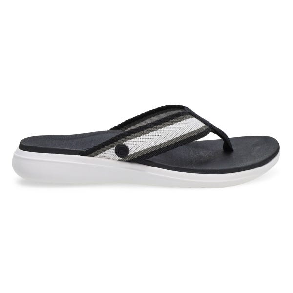 Women's Indigo Casual Thong Sandal - Black/Multi