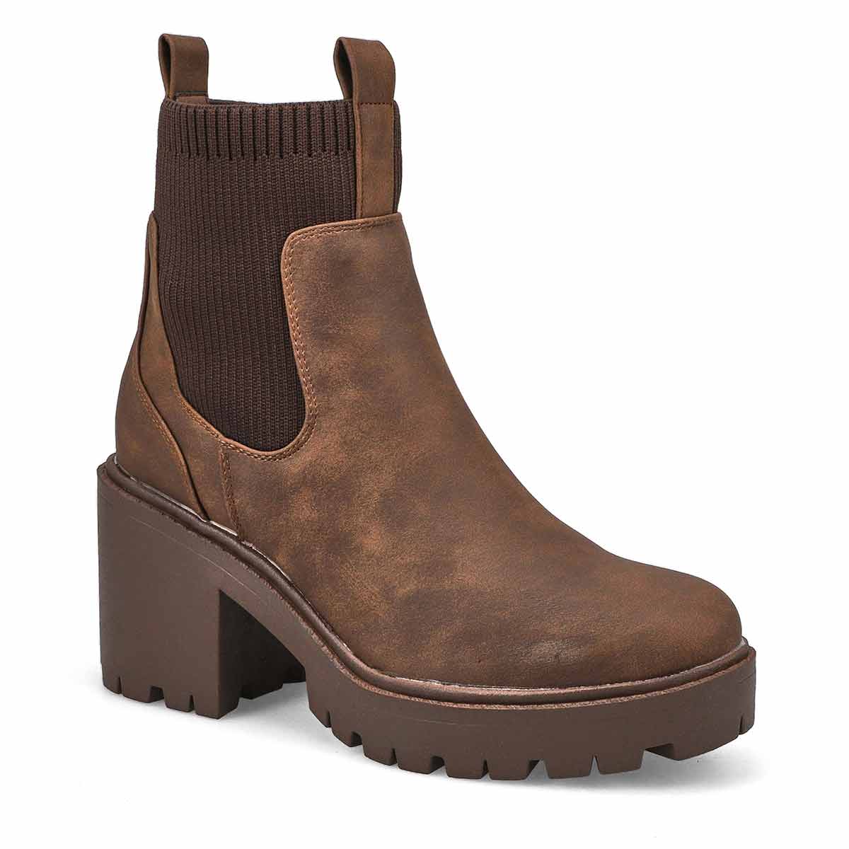 Women's Ingrid Platform Ankle Boot - Dark Brown