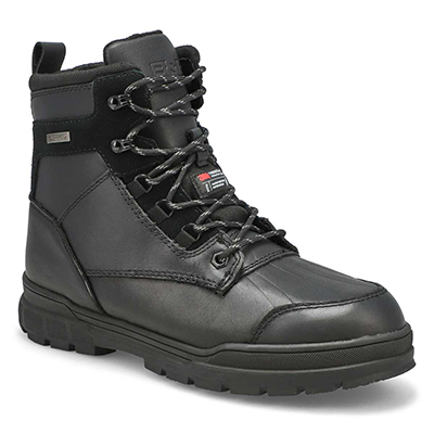 Botte d'hiver imperméable à lacets Isaac, noir, hommes