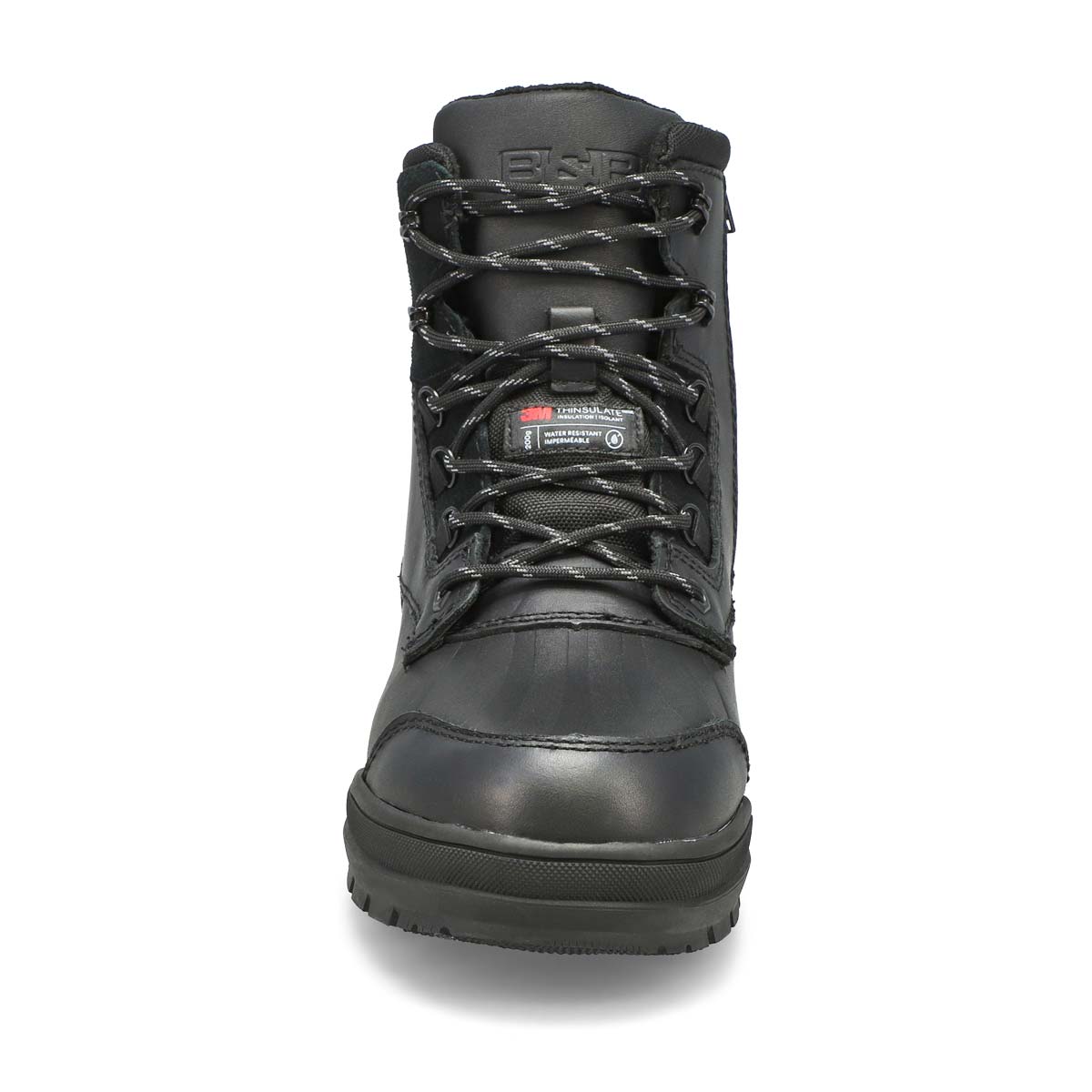 Botte d'hiver imperméable à lacets ISAAC, noir, hommes