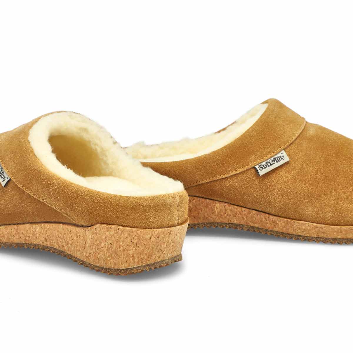 Women's Ivy Suede Clog Slipper - Chestnut