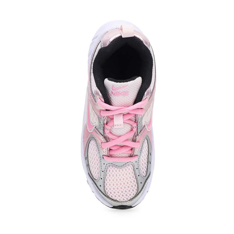 Girls'  V5 RNR Lace BP Performance Sneaker - Pearl Pink/Pink Rise/Metallic Silver