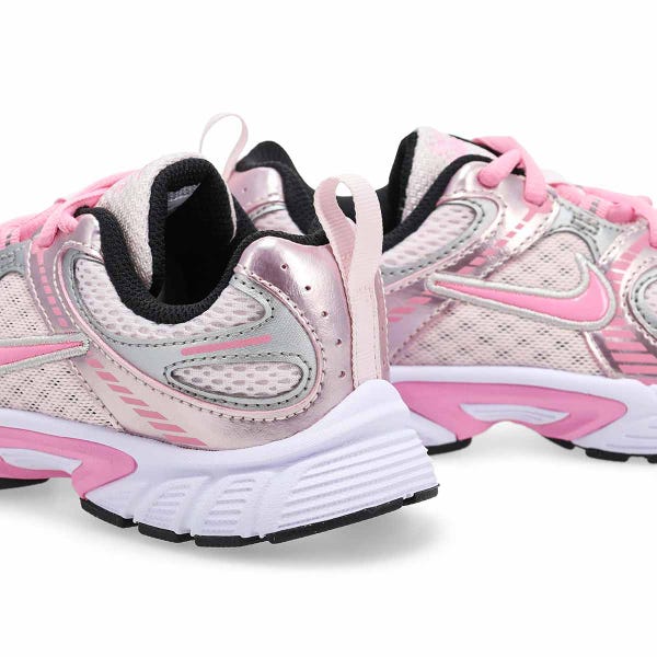 Girls'  V5 RNR Lace BP Performance Sneaker - Pearl Pink/Pink Rise/Metallic Silver