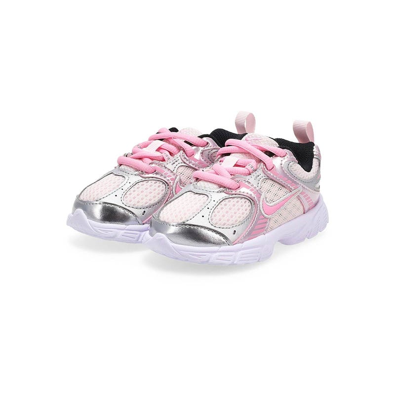 Infants'  V5 RNR Lace BT Performance Sneaker - Pearl Pink/Pink Rise/Metallic Silver