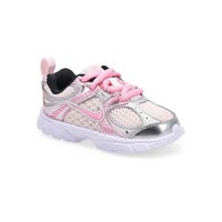 Infants'  V5 RNR Lace BT Performance Sneaker - Pearl Pink/Pink Rise/Metallic Silver