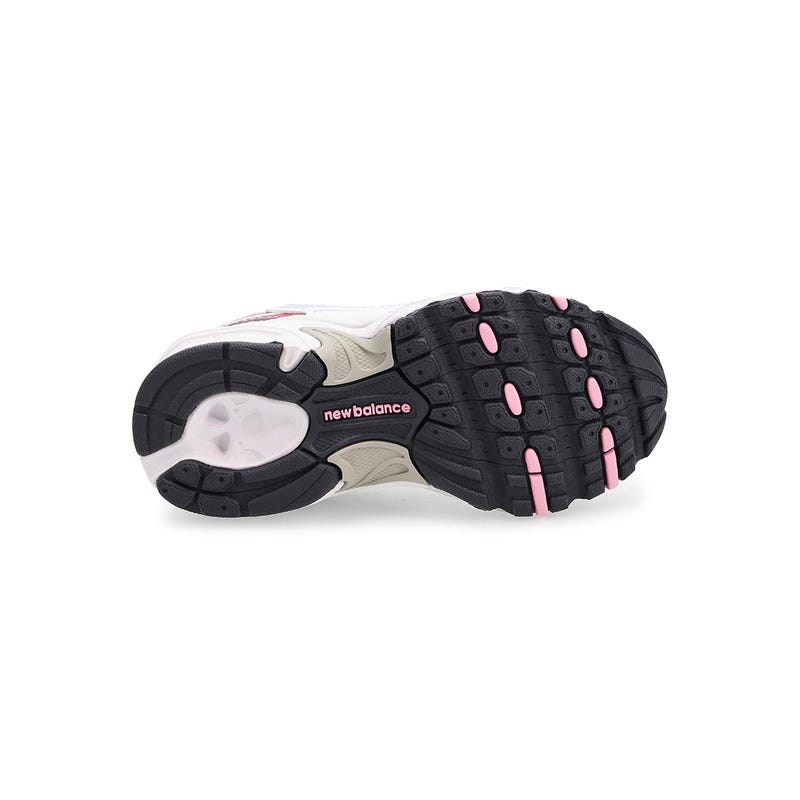 Infants'  530 Bungee Slip On Sneaker - White/Pink Sugar